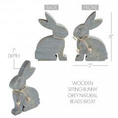 88484-Bunny-Hop-Wooden-Sitting-Bunny-Grey-w-Natural-Beads-8x5x1-image-5