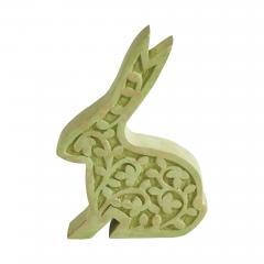 88488-Bunny-Hop-Wooden-Sitting-Bunny-In-Green-8.75x6.5x1.5-image-2