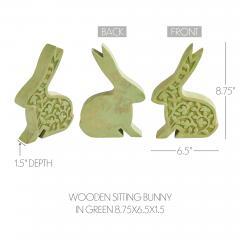 88488-Bunny-Hop-Wooden-Sitting-Bunny-In-Green-8.75x6.5x1.5-image-5