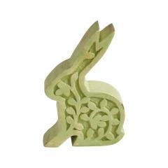 88489-Bunny-Hop-Wooden-Sitting-Bunny-In-Green-6.75x5x1.5-image-2
