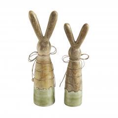 88490-Bunny-Hop-Wooden-Skinny-Bunnies-In-Green-Enamel-Set-of-2-Sizes-image-3