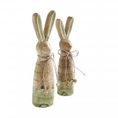 88490-Bunny-Hop-Wooden-Skinny-Bunnies-In-Green-Enamel-Set-of-2-Sizes-image-4