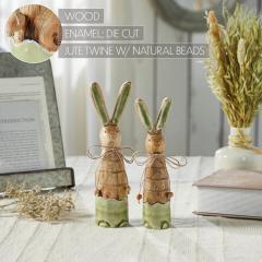 88490-Bunny-Hop-Wooden-Skinny-Bunnies-In-Green-Enamel-Set-of-2-Sizes-image-6