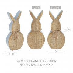 88493-Spring-In-Bloom-Wooden-Enamel-Edge-Bunny-w-Natural-Beads-10.75x5x1.5-image-5