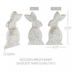 88495-Spring-In-Bloom-Wooden-Upright-Bunny-Silhouette-w-Twine-13.75x6.75x1.5-image-5