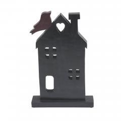 88498-Spring-In-Bloom-Wooden-Prim-House-w-Bird-On-Roof-14x9x2-image-3
