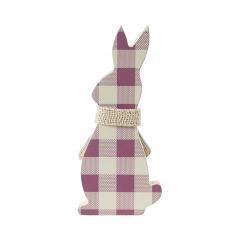 88500-Bunny-Hop-MDF-All-Ears-Lavender-Check-Bunny-In-Burlap-Scarf-8x3.5x1-image-3