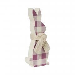 88500-Bunny-Hop-MDF-All-Ears-Lavender-Check-Bunny-In-Burlap-Scarf-8x3.5x1-image-4
