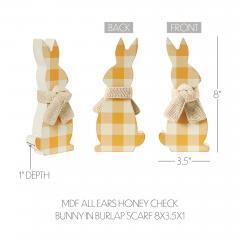 88501-Bunny-Hop-MDF-All-Ears-Honey-Check-Bunny-In-Burlap-Scarf-8x3.5x1-image-5