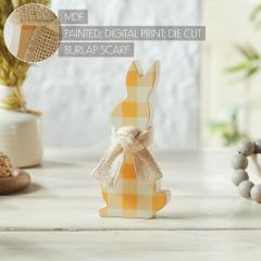 88501-Bunny-Hop-MDF-All-Ears-Honey-Check-Bunny-In-Burlap-Scarf-8x3.5x1-image-6