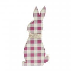88502-Bunny-Hop-MDF-All-Ears-Lavender-Check-Bunny-In-Burlap-Scarf-13x6x1-image-3