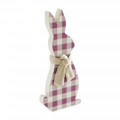 88502-Bunny-Hop-MDF-All-Ears-Lavender-Check-Bunny-In-Burlap-Scarf-13x6x1-image-4
