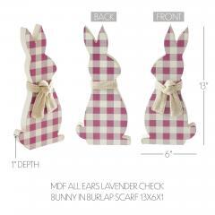 88502-Bunny-Hop-MDF-All-Ears-Lavender-Check-Bunny-In-Burlap-Scarf-13x6x1-image-5