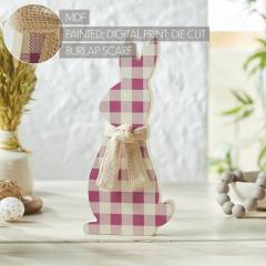 88502-Bunny-Hop-MDF-All-Ears-Lavender-Check-Bunny-In-Burlap-Scarf-13x6x1-image-6