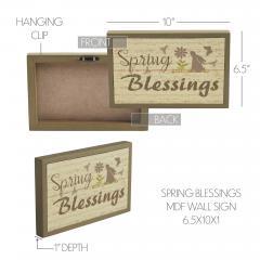 88506-Bunny-Hop-Spring-Blessings-MDF-Framed-Wall-Sign-6.5x10x1-image-6