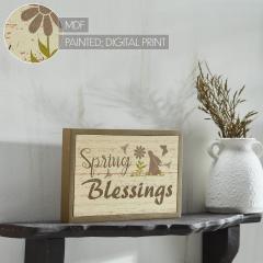 88506-Bunny-Hop-Spring-Blessings-MDF-Framed-Wall-Sign-6.5x10x1-image-7