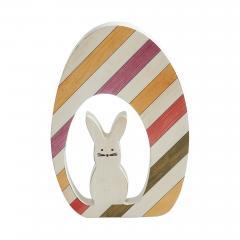 88510-Bunny-Hop-MDF-Bunny-In-Striped-Egg-8x5.5x0.75-image-2
