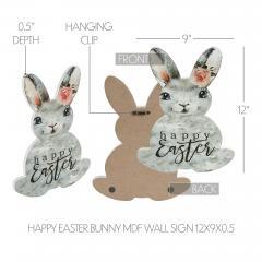 88512-Bunny-Hop-Happy-Easter-Bunny-MDF-Wall-Sign-12x9x0.5-image-6