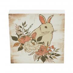 88513-Bunny-Hop-Floral-Bunny-MDF-Block-Sign-5x5x1-image-2