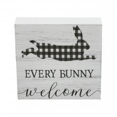 88519-Bunny-Hop-Every-Bunny-Welcome-Buffalo-Check-MDF-Block-Sign-5x5x1-image-2