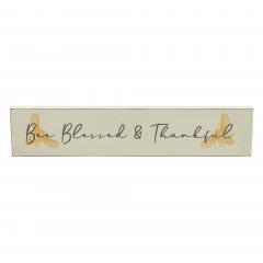 88522-Buzzy-Bees-Bee-Blessed-Thankful-MDF-Wall-Sign-3x14x0.75-image-3