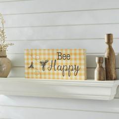 88523-Buzzy-Bees-Bee-Happy-Honey-Check-MDF-Wall-Sign-7x16x1-image-2