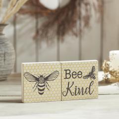 88525-Buzzy-Bees-Bee-Kind-MDF-Block-Sign-5x5x1-Set-of-2-image-2