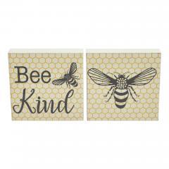 88525-Buzzy-Bees-Bee-Kind-MDF-Block-Sign-5x5x1-Set-of-2-image-3