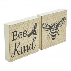 88525-Buzzy-Bees-Bee-Kind-MDF-Block-Sign-5x5x1-Set-of-2-image-5