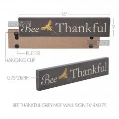 88529-Buzzy-Bees-Bee-Thankful-Grey-MDF-Wall-Sign-3x14x0.75-image-6