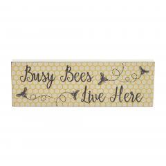 88530-Buzzy-Bees-Busy-Bees-Live-Here-MDF-Wall-Sign-4x12x1-image-3