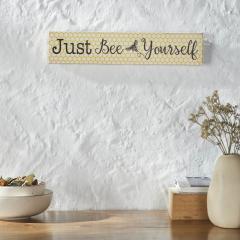 88534-Buzzy-Bees-Just-Bee-Yourself-MDF-Wall-Sign-3x14x0.75-image-2