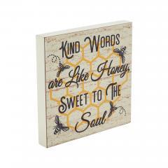 88535-Buzzy-Bees-Kind-Words-Are-Like-Honey-Sweet-To-The-Soul-MDF-Block-Sign-8x8x1-image-5