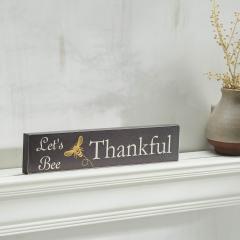 88536-Buzzy-Bees-Let-s-Bee-Thankful-Grey-MDF-Wall-Sign-3x14x0.75-image-2