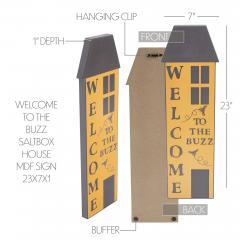 88540-Buzzy-Bees-Welcome-To-The-Buzz-Saltbox-House-MDF-Sign-23x7x1-image-6