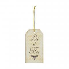 88542-Buzzy-Bees-Let-It-Bee-MDF-Tag-Ornament-w-Ribbon-7x3.75x0.5-image-2