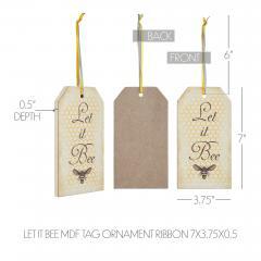 88542-Buzzy-Bees-Let-It-Bee-MDF-Tag-Ornament-w-Ribbon-7x3.75x0.5-image-5