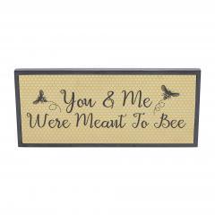 88543-Buzzy-Bees-You-Me-Were-Meant-To-Bee-MDF-Framed-Wall-Sign-7x16x1-image-3