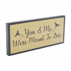 88543-Buzzy-Bees-You-Me-Were-Meant-To-Bee-MDF-Framed-Wall-Sign-7x16x1-image-5