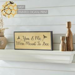 88543-Buzzy-Bees-You-Me-Were-Meant-To-Bee-MDF-Framed-Wall-Sign-7x16x1-image-7