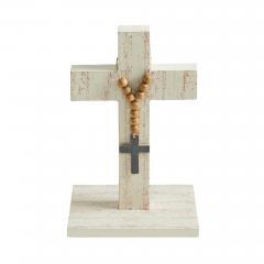 88545-Celebrate-Grace-MDF-Cross-w-Wooden-Bead-Ornament-9.75x6x5-image-2
