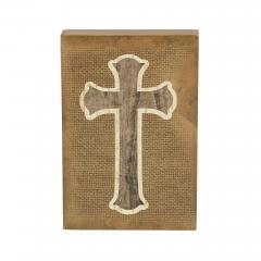 88546-Celebrate-Grace-Cross-On-Natural-Burlap-MDF-Wall-Sign-6x4x0.75-image-3