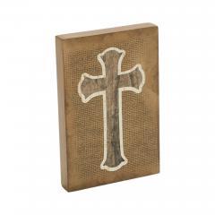 88546-Celebrate-Grace-Cross-On-Natural-Burlap-MDF-Wall-Sign-6x4x0.75-image-5