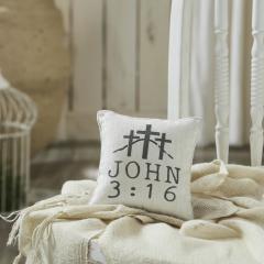 Celebrate Grace John 3:16 Pillow 6x6