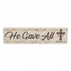 88549-Celebrate-Grace-He-Gave-All-w-Crown-Of-Thorn-On-Cross-MDF-Wall-Sign-2.75x11x0.75-image-2