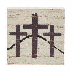 88553-Celebrate-Grace-3-Crosses-Distressed-Antique-White-MDF-Block-Sign-6x6x1-image-3