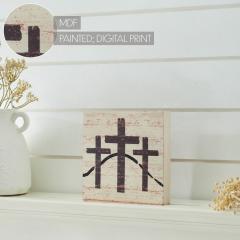88553-Celebrate-Grace-3-Crosses-Distressed-Antique-White-MDF-Block-Sign-6x6x1-image-7