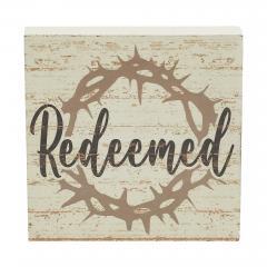 88554-Celebrate-Grace-Redeemed-w-Crown-Of-Thorn-MDF-Block-Sign-6x6x1-image-3