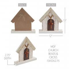 88557-Celebrate-Grace-MDF-Church-w-Beads-Cross-13x12x2.75-image-5