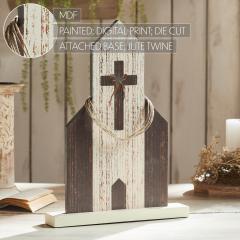 88558-Celebrate-Grace-MDF-Church-w-Cross-Star-Jute-Twine-Coil-18.7x13.75x2.5-image-6